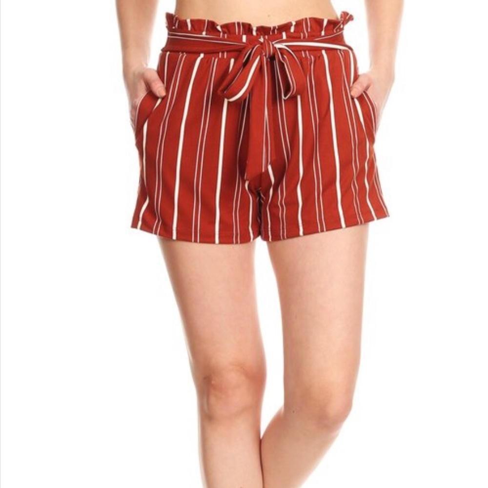 Brand New High Waist Shorts w/Front Bow